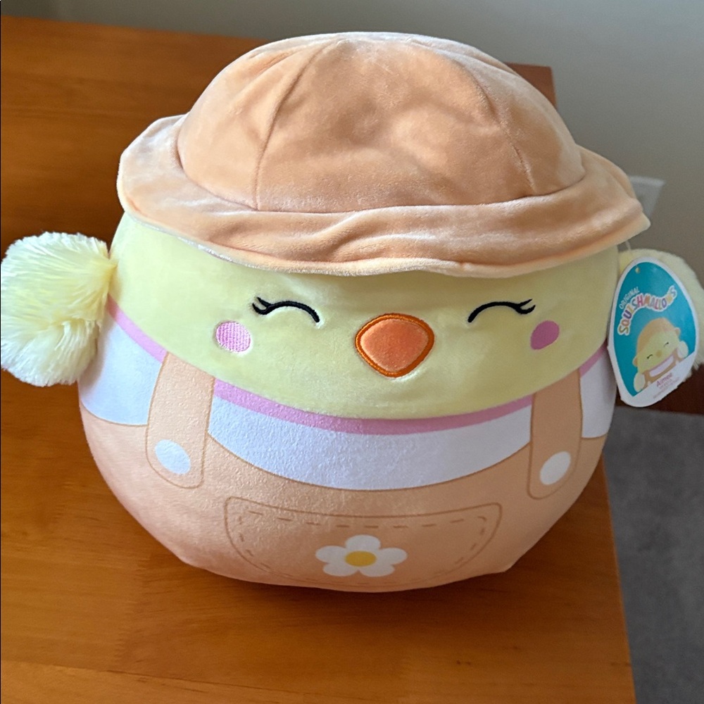 Squishmallows Peach Hat Chick Plush in Yellow & Peach - Picture 3 of 4
